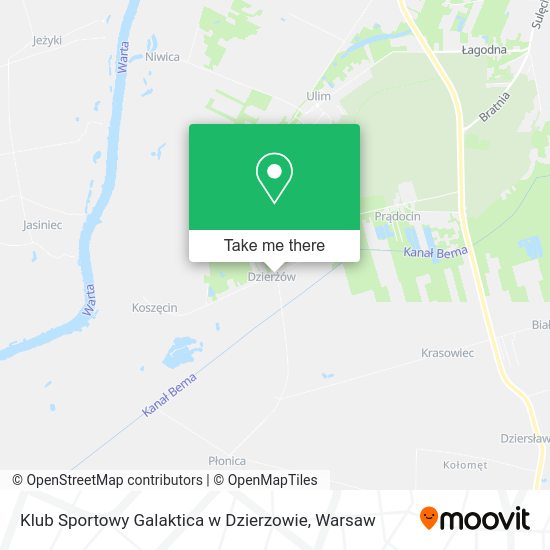 Klub Sportowy Galaktica w Dzierzowie map