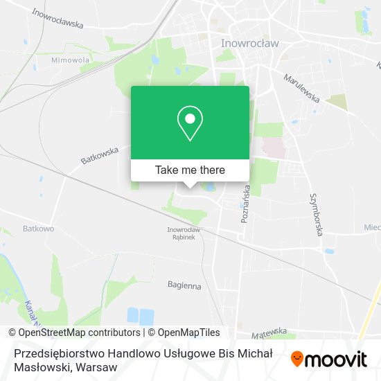 Przedsiębiorstwo Handlowo Usługowe Bis Michał Masłowski map