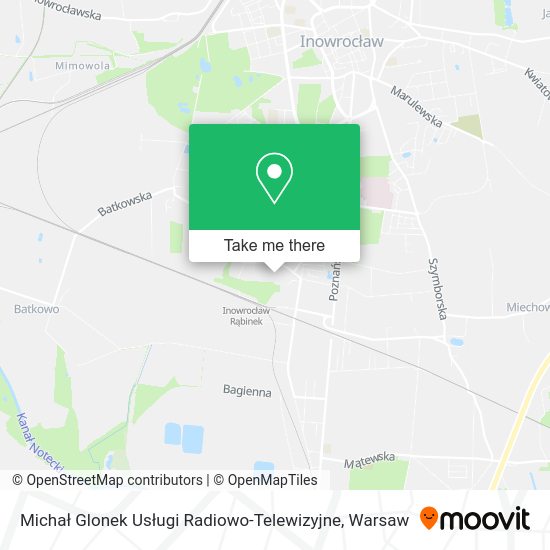 Michał Glonek Usługi Radiowo-Telewizyjne map