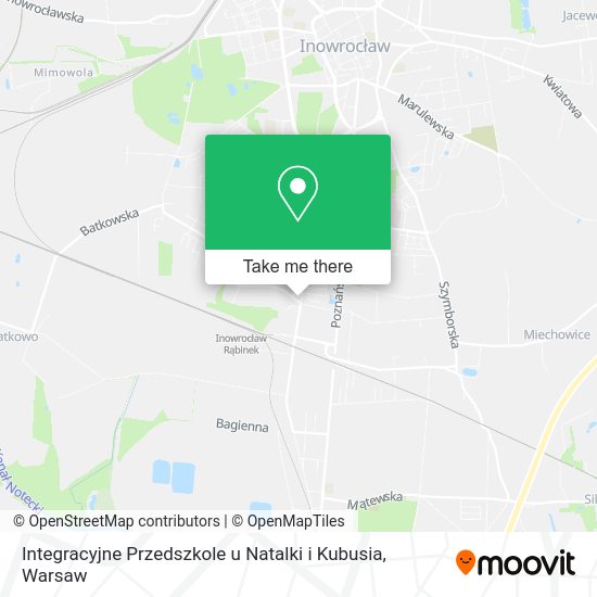 Integracyjne Przedszkole u Natalki i Kubusia map