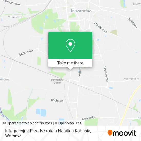 Карта Integracyjne Przedszkole u Natalki i Kubusia