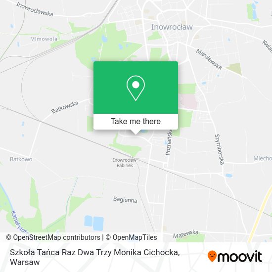 Szkoła Tańca Raz Dwa Trzy Monika Cichocka map