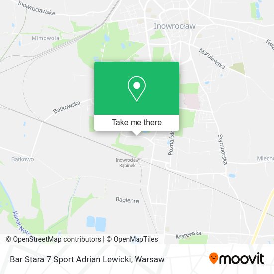 Bar Stara 7 Sport Adrian Lewicki map