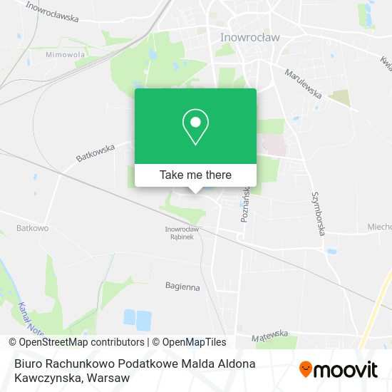 Biuro Rachunkowo Podatkowe Malda Aldona Kawczynska map