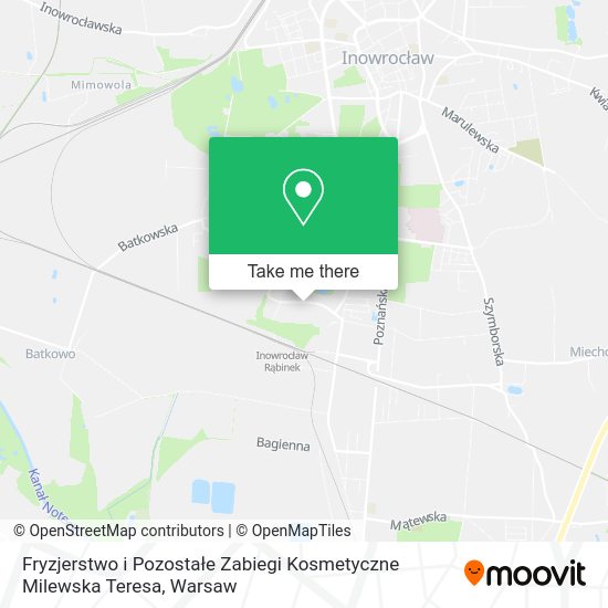 Fryzjerstwo i Pozostałe Zabiegi Kosmetyczne Milewska Teresa map