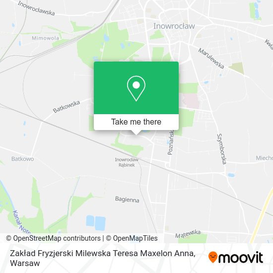 Zakład Fryzjerski Milewska Teresa Maxelon Anna map