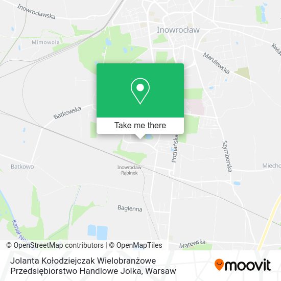 Jolanta Kołodziejczak Wielobranżowe Przedsiębiorstwo Handlowe Jolka map