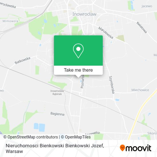 Nieruchomosci Bienkowski Bienkowski Jozef map