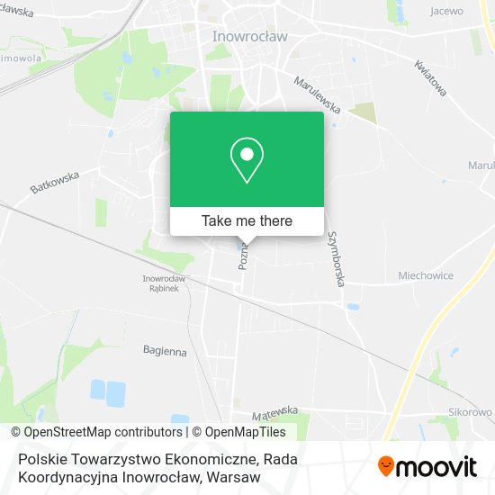 Polskie Towarzystwo Ekonomiczne, Rada Koordynacyjna Inowrocław map