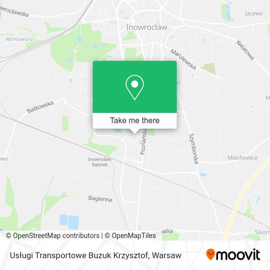 Usługi Transportowe Buzuk Krzysztof map