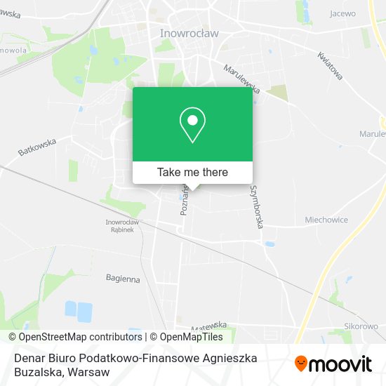 Denar Biuro Podatkowo-Finansowe Agnieszka Buzalska map