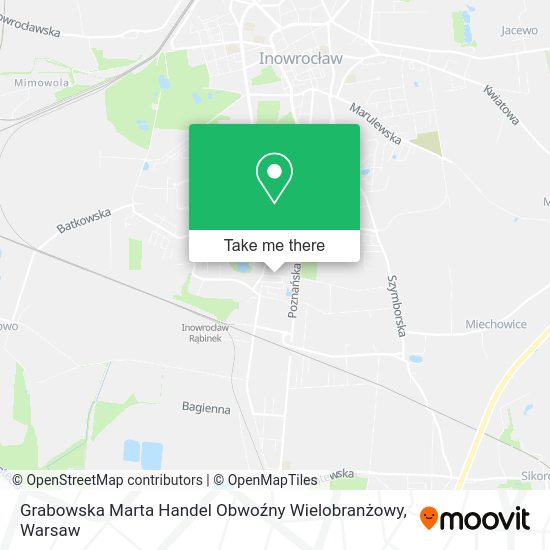 Grabowska Marta Handel Obwoźny Wielobranżowy map