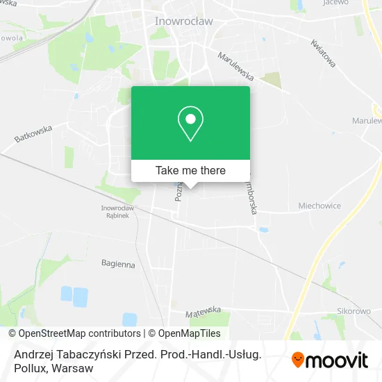 Карта Andrzej Tabaczyński Przed. Prod.-Handl.-Usług. Pollux