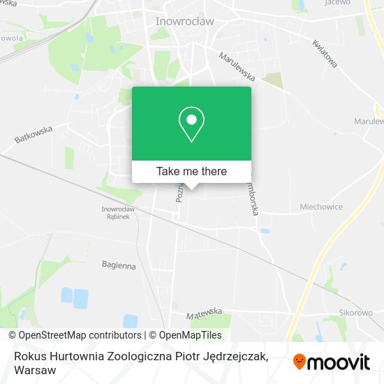 Rokus Hurtownia Zoologiczna Piotr Jędrzejczak map