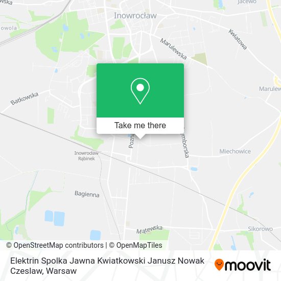 Elektrin Spolka Jawna Kwiatkowski Janusz Nowak Czeslaw map