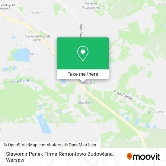 Sławomir Panek Firma Remontowo Budowlana map