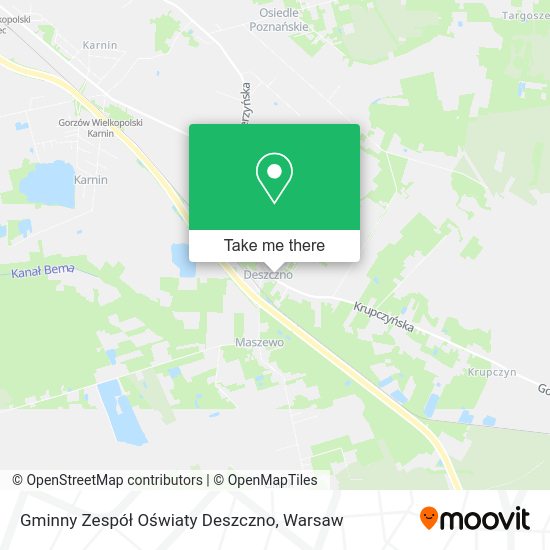 Gminny Zespół Oświaty Deszczno map