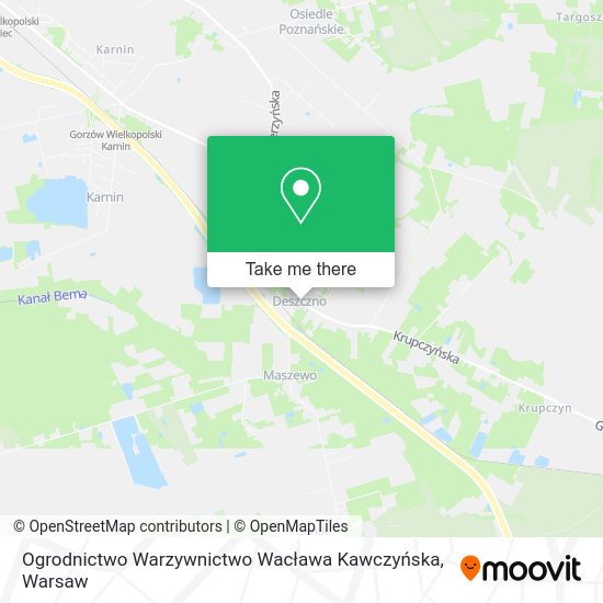 Ogrodnictwo Warzywnictwo Wacława Kawczyńska map