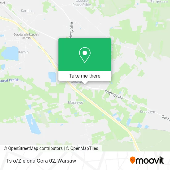 Карта Ts o/Zielona Gora 02