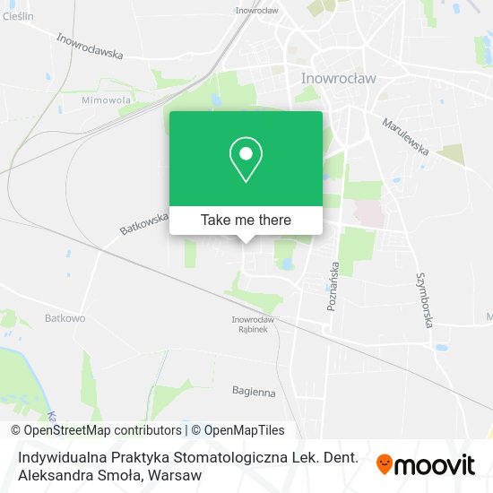 Indywidualna Praktyka Stomatologiczna Lek. Dent. Aleksandra Smoła map