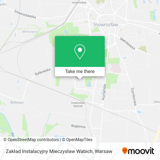 Zakład Instalacyjny Mieczysław Wabich map