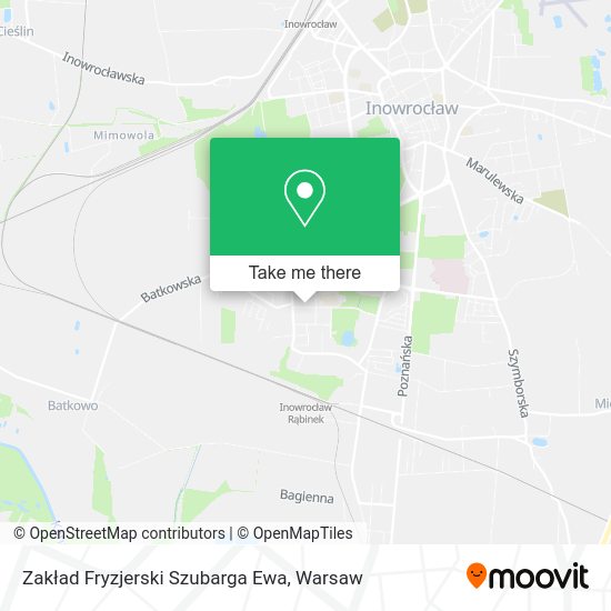 Zakład Fryzjerski Szubarga Ewa map