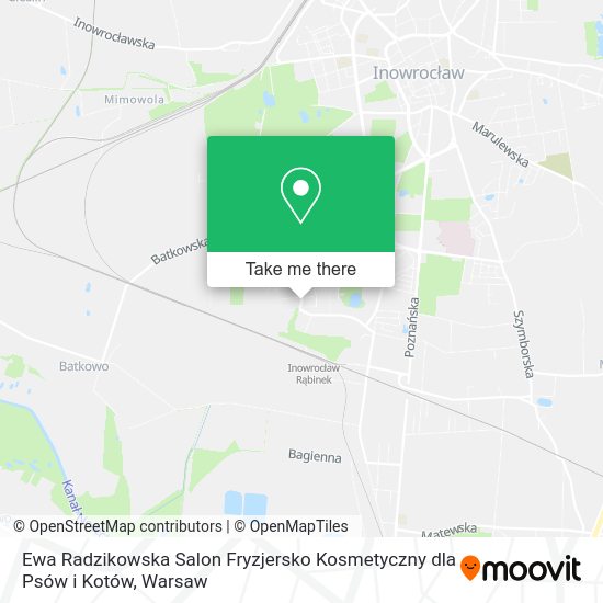 Ewa Radzikowska Salon Fryzjersko Kosmetyczny dla Psów i Kotów map