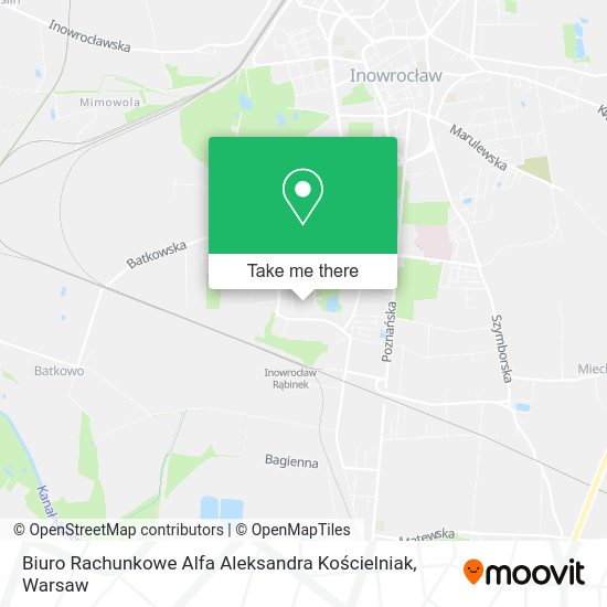 Biuro Rachunkowe Alfa Aleksandra Kościelniak map