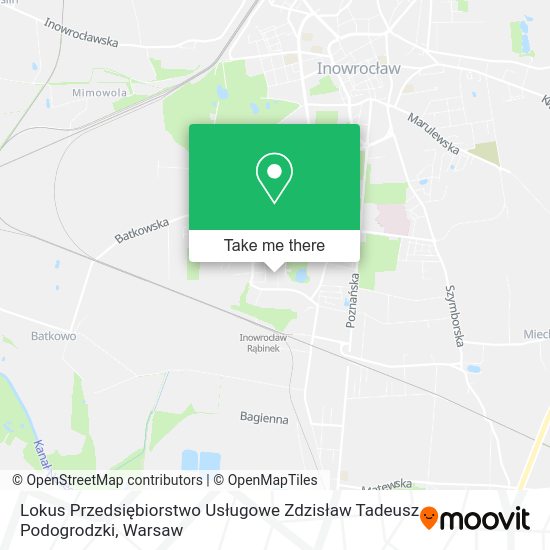 Lokus Przedsiębiorstwo Usługowe Zdzisław Tadeusz Podogrodzki map