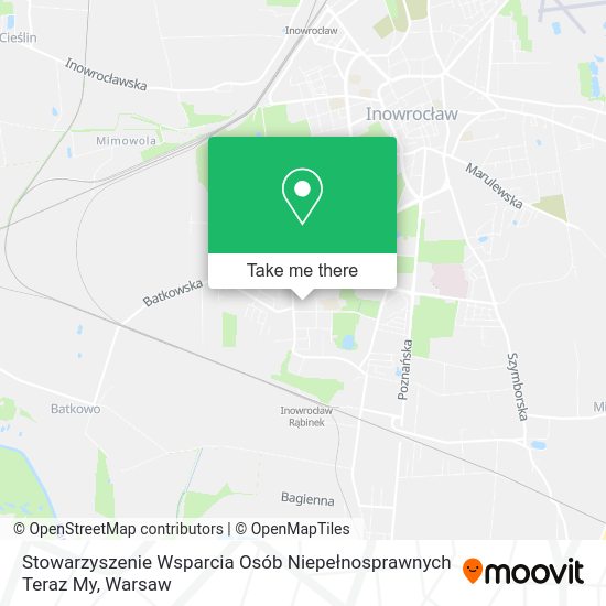 Stowarzyszenie Wsparcia Osób Niepełnosprawnych Teraz My map