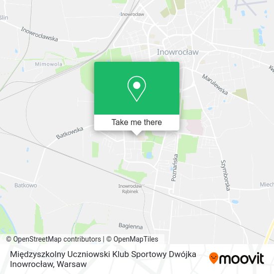 Międzyszkolny Uczniowski Klub Sportowy Dwójka Inowrocław map