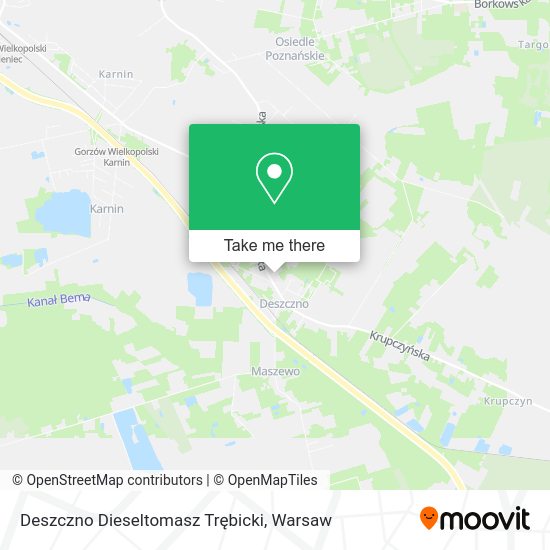 Deszczno Dieseltomasz Trębicki map