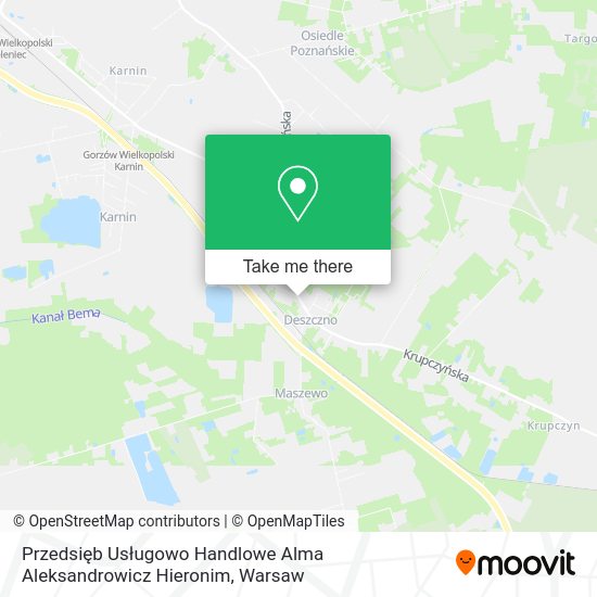 Przedsięb Usługowo Handlowe Alma Aleksandrowicz Hieronim map