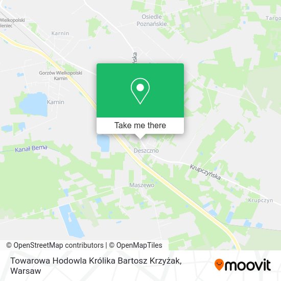 Towarowa Hodowla Królika Bartosz Krzyżak map