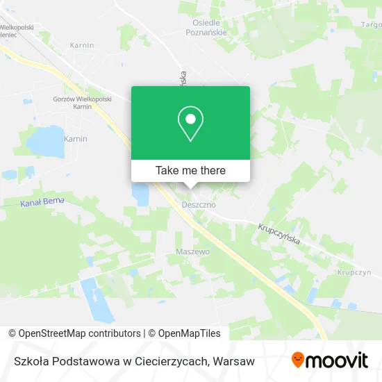 Карта Szkoła Podstawowa w Ciecierzycach