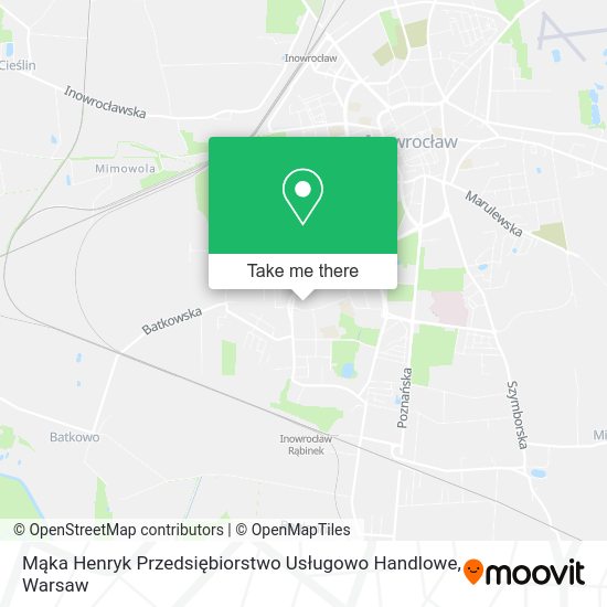 Mąka Henryk Przedsiębiorstwo Usługowo Handlowe map