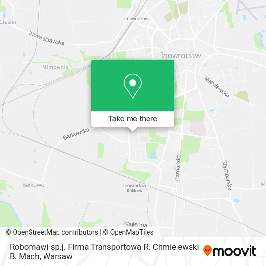 Карта Robomawi sp.j. Firma Transportowa R. Chmielewski B. Mach