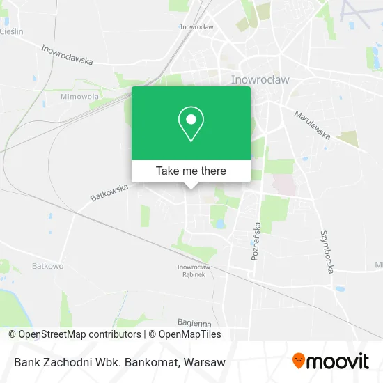 Карта Bank Zachodni Wbk. Bankomat