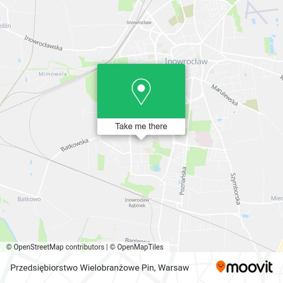 Карта Przedsiębiorstwo Wielobranżowe Pin