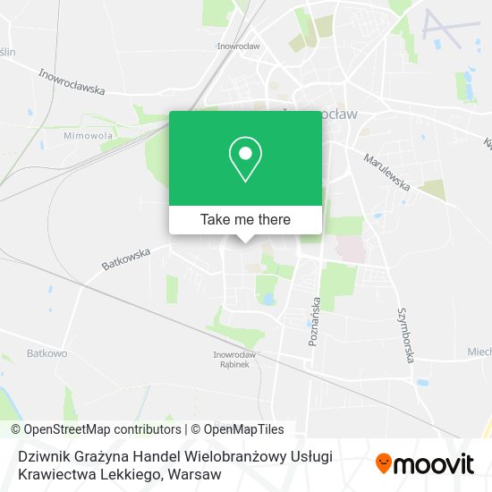 Dziwnik Grażyna Handel Wielobranżowy Usługi Krawiectwa Lekkiego map