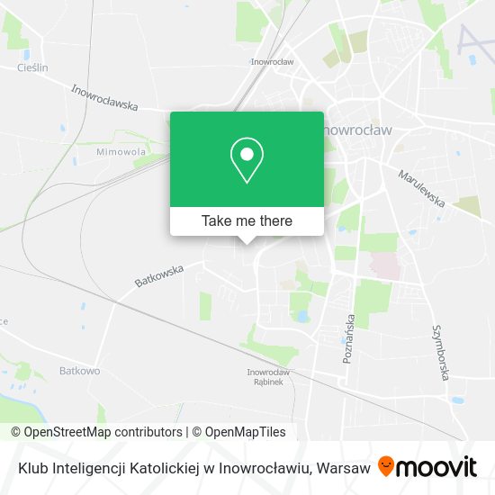 Карта Klub Inteligencji Katolickiej w Inowrocławiu