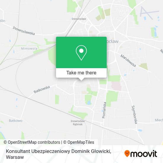 Konsultant Ubezpieczeniowy Dominik Głowicki map