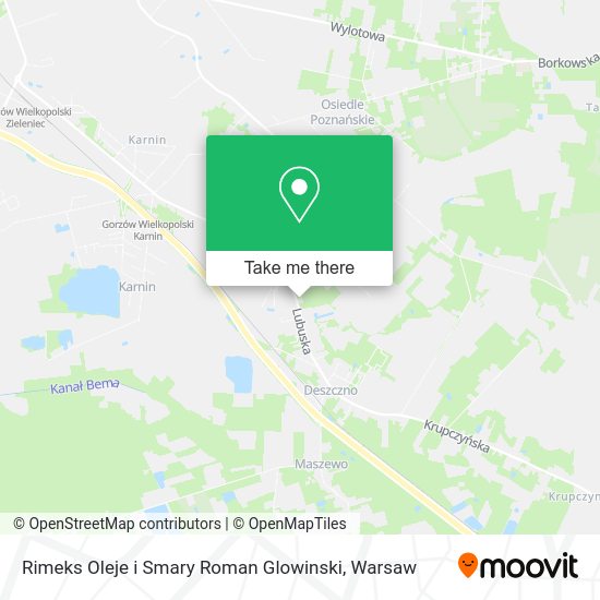 Rimeks Oleje i Smary Roman Glowinski map