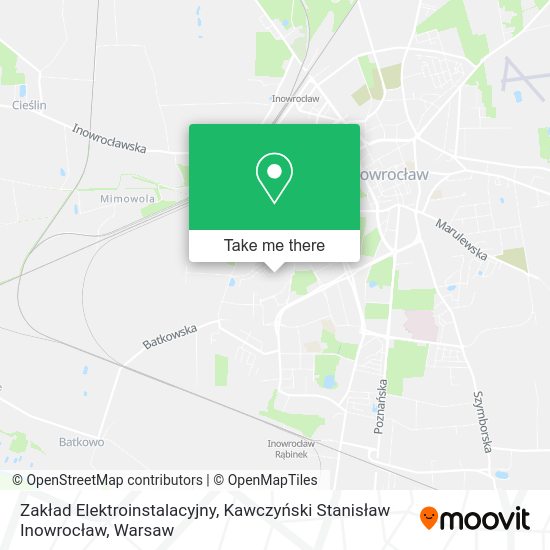 Zakład Elektroinstalacyjny, Kawczyński Stanisław Inowrocław map