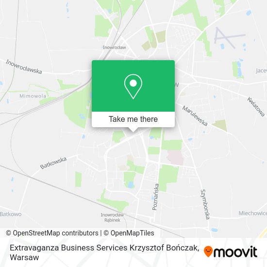 Extravaganza Business Services Krzysztof Bończak map