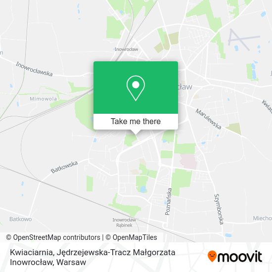 Kwiaciarnia, Jędrzejewska-Tracz Małgorzata Inowrocław map