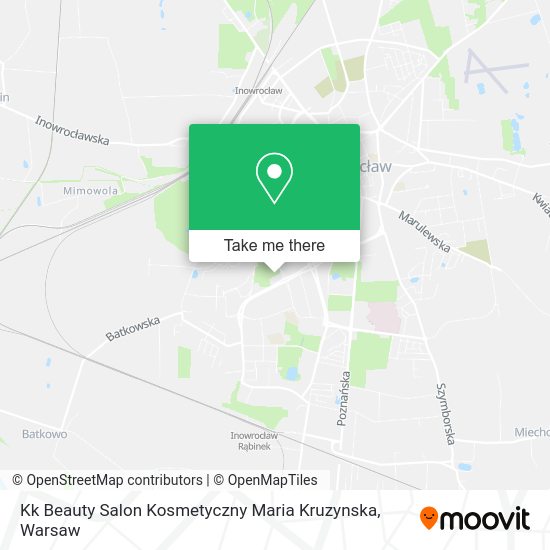 Kk Beauty Salon Kosmetyczny Maria Kruzynska map