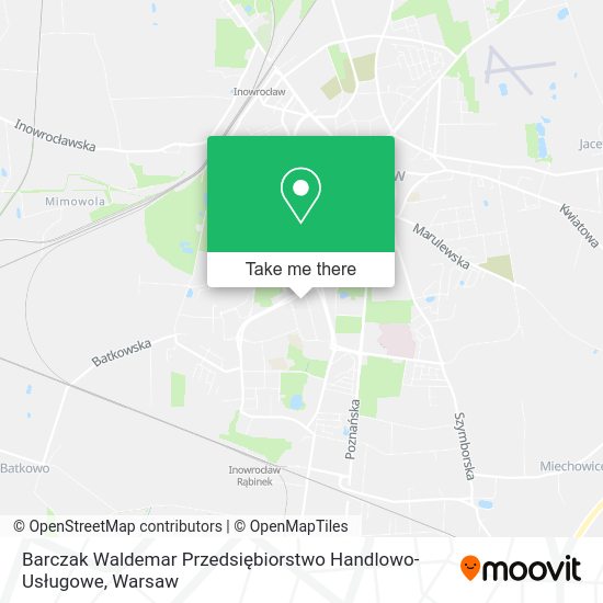 Barczak Waldemar Przedsiębiorstwo Handlowo-Usługowe map