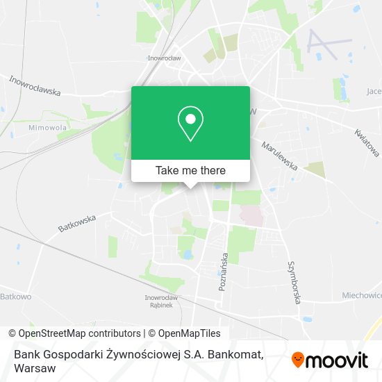 Bank Gospodarki Żywnościowej S.A. Bankomat map