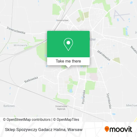 Sklep Spozywczy Gadacz Halina map